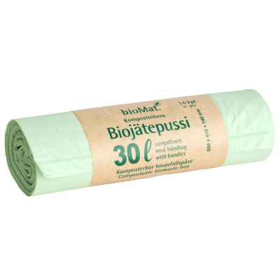 bioMat®-biojätepussi 30 litraa, sangallinen
